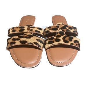 NWT | J Crew leopard sandal | Women’s 7